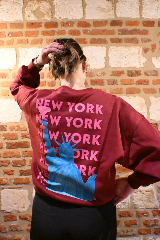 Sweat NEW YORK BORDEAUX