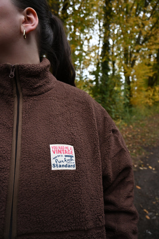 Veste POLAIRE BEAR MARRON